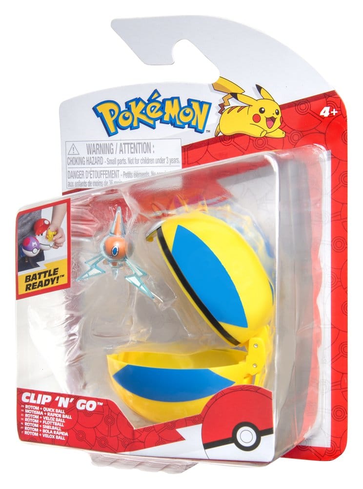Pokémon Clip 'n' Go Figura de Acción Wave 21 Rotom & Veloz Ball