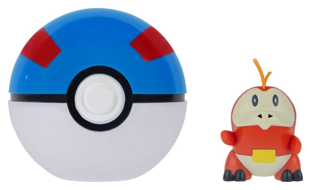 Pokémon Clip 'n' Go Figura de Acción Fuecoco & Super Ball Frikytopia