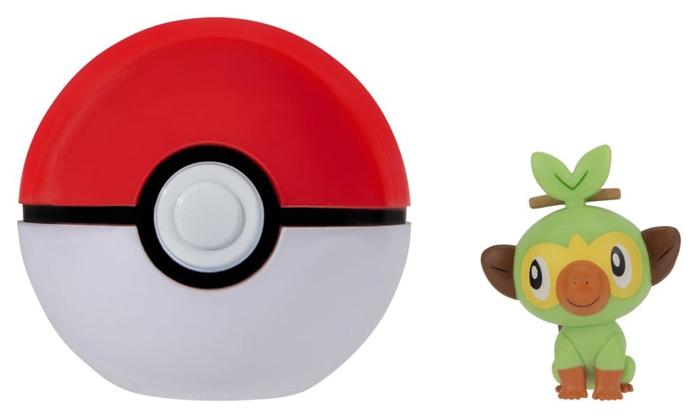 Pokémon Clip 'n' Go Figura de Acción Wave 21 Grookey & Poké Ball