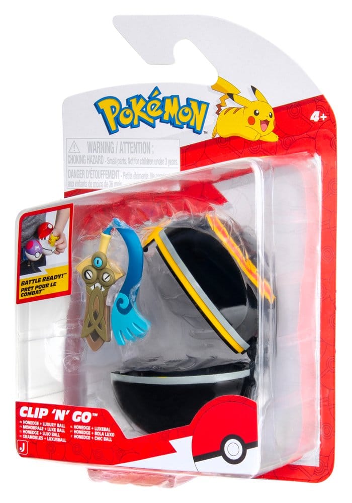 Pokémon Clip 'n' Go Figura de Acción Wave 22 Honedge & Lujo Ball