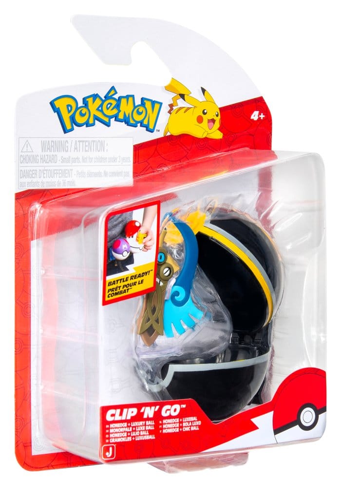 Pokémon Clip 'n' Go Figura de Acción Wave 22 Honedge & Lujo Ball