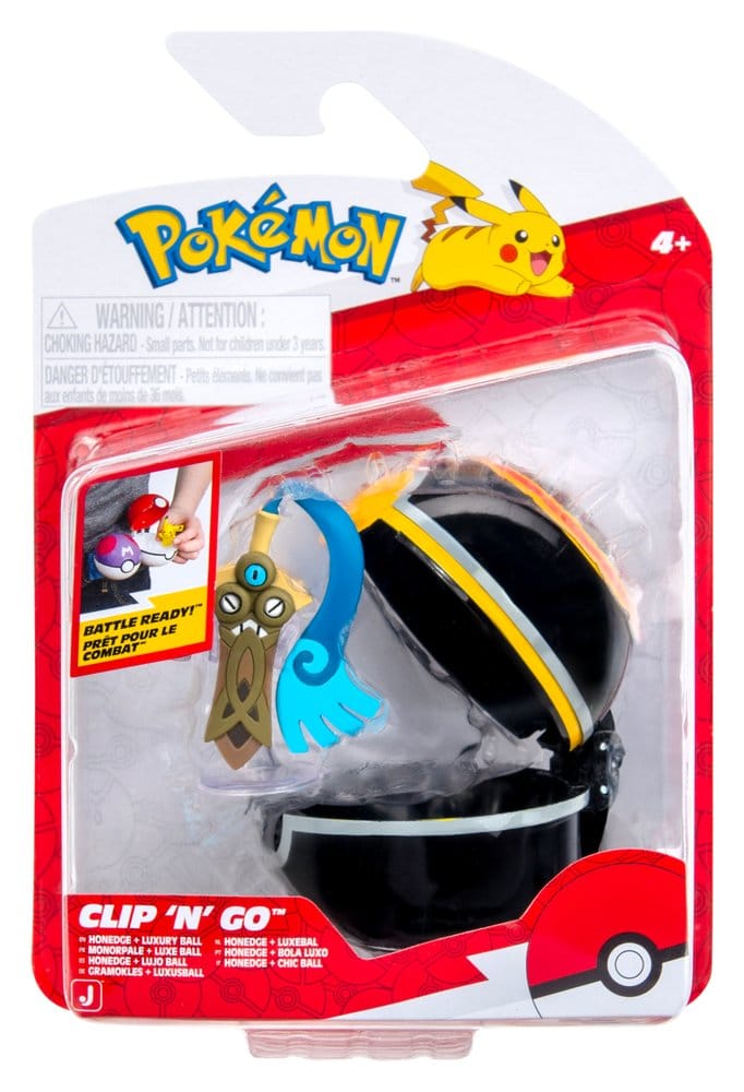 Pokémon Clip 'n' Go Figura de Acción Wave 22 Honedge & Lujo Ball