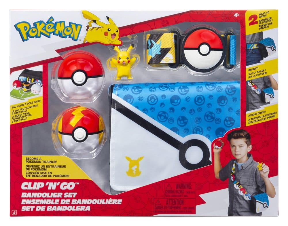 Pokémon Clip 'n' Go Set de Bandolera Pikachu