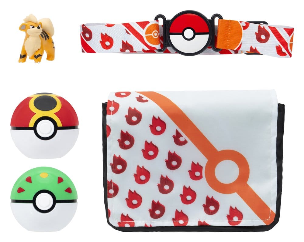Pokémon Clip 'n' Go Set de Bandolera Growlithe