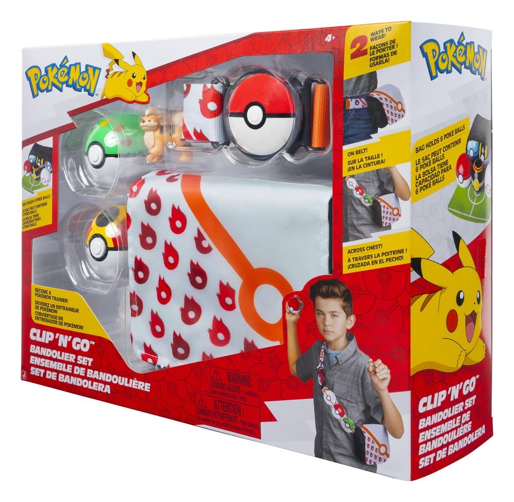 Pokémon Clip 'n' Go Set de Bandolim Growlithe