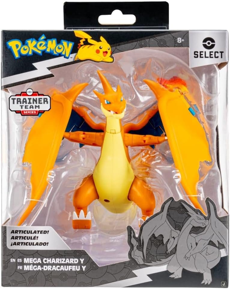 Pokémon Select Figura Superarticulada Mega Charizard Y 15 cm