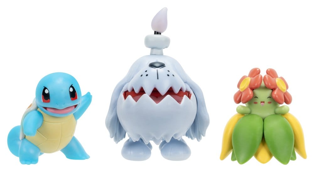 Pokémon Battle Figure Figuras 3-Pack Squirtle, Greavard & Bellossom Frikytopia