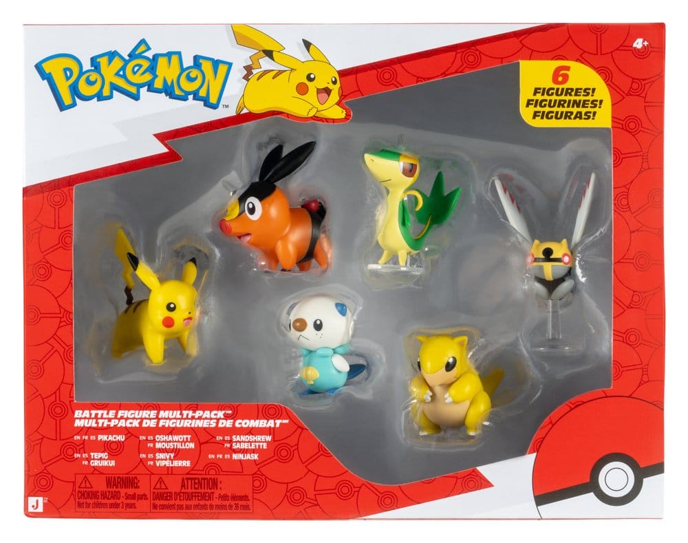 Pokémon Battle Figure Figuras 6-Pack