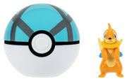 Pokémon Clip 'n' Go Figura de Acción Buizel & Malla Ball