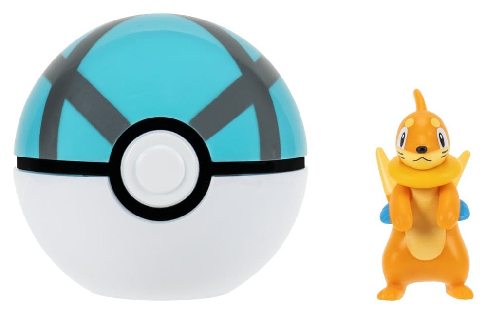 Pokémon Clip 'n' Go Figura de Acción Buizel & Malla Ball Frikytopia