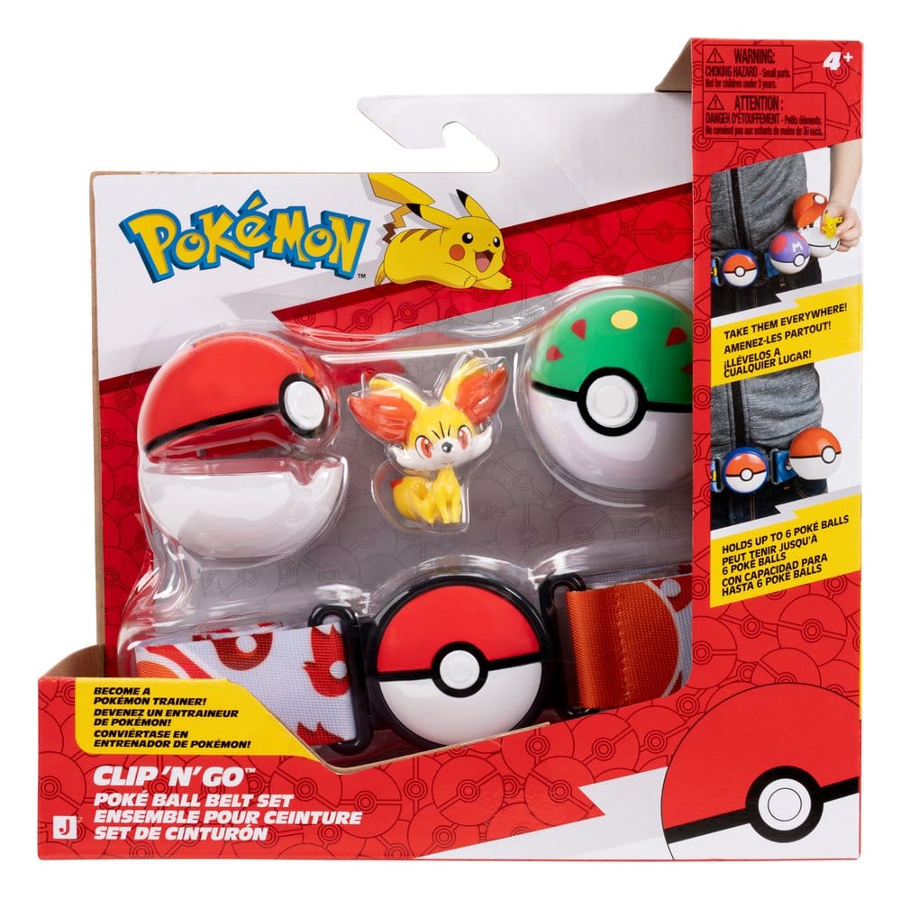 Pokémon Juguete Clip 'n' Go Cinturón Set Fennekin