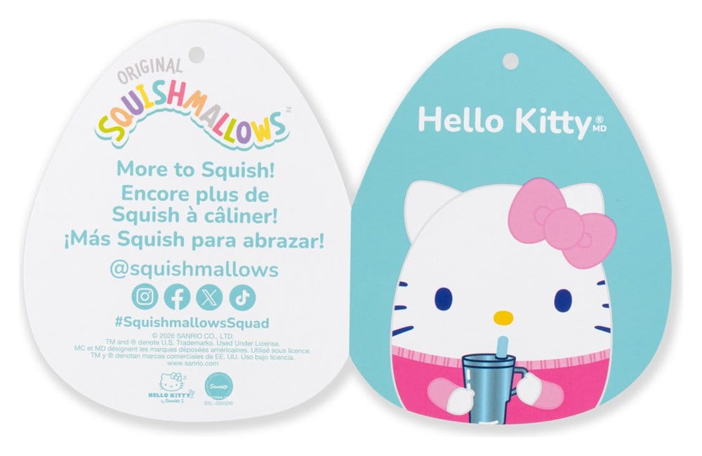 Squishmallows Hello Kitty and Friends Peluche Hello Kitty Cup 30 cm
