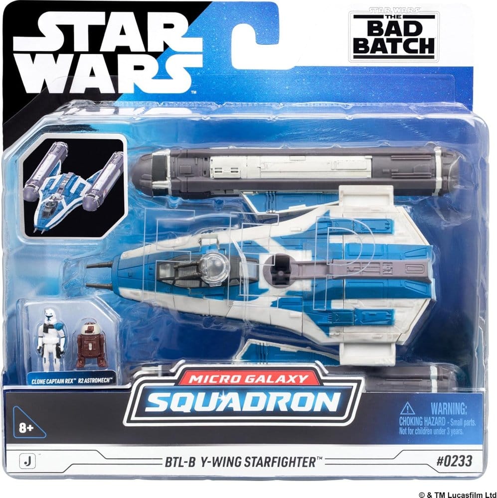 Star Wars Vehículo Mediano BTL-B Y-wing Starfighter with Clone Captain Rex 13 cm