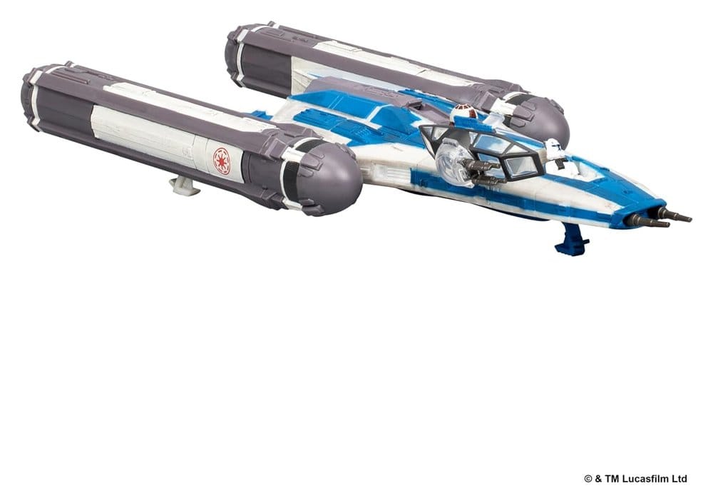 Star Wars Vehículo Mediano BTL-B Y-wing Starfighter with Clone Captain Rex 13 cm