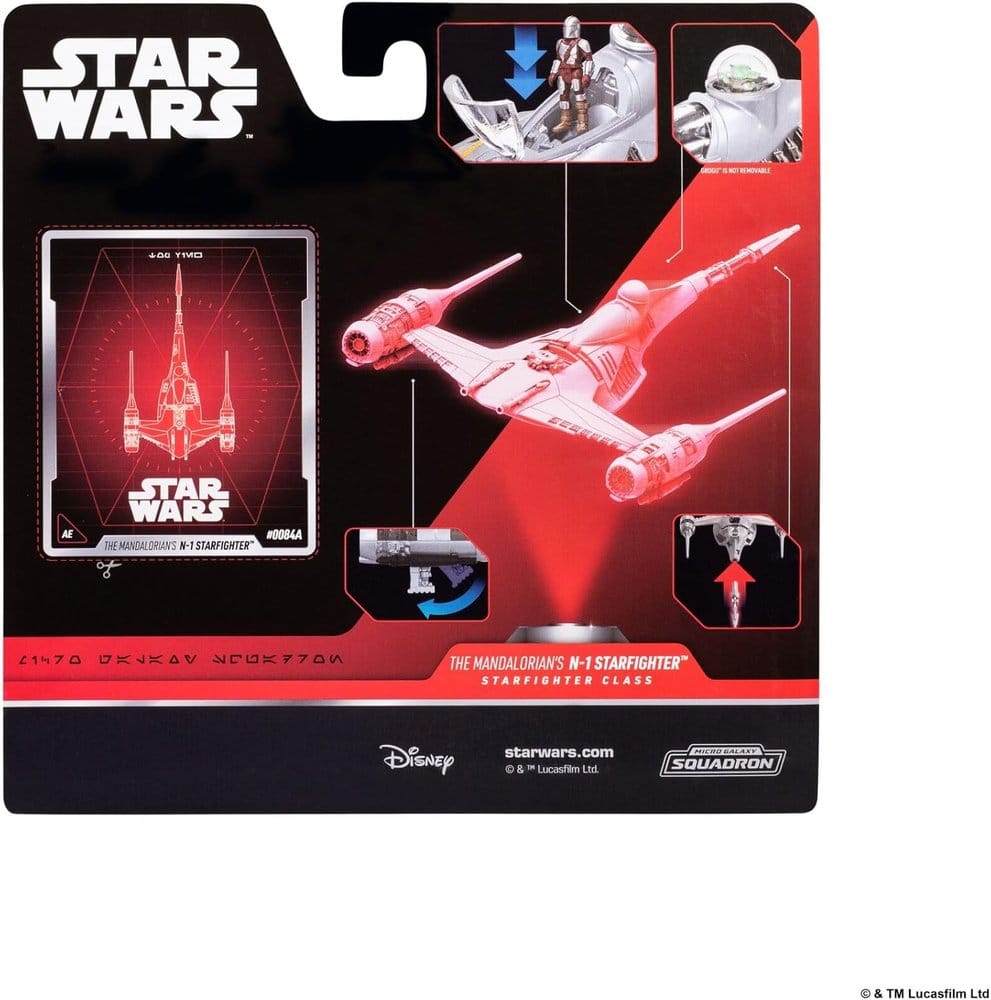 Star Wars Vehículo Mediano N1 with Mando 13 cm