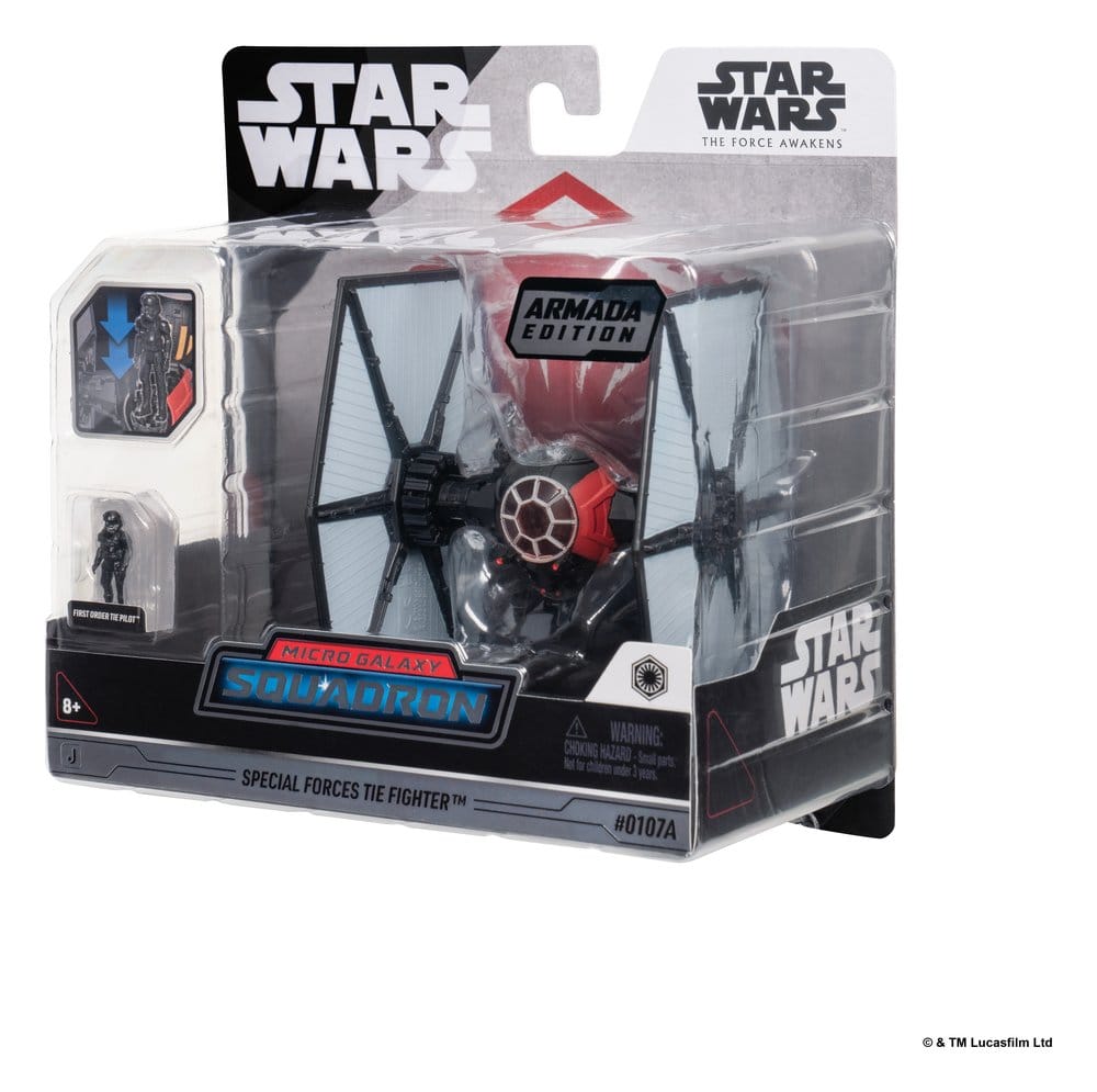 Star Wars Vehículo Mediano & Figura set Caza TIE de las Fuerzas Especiales & Piloto de Caza TIE de la Primera Orden (Edición Armada)
