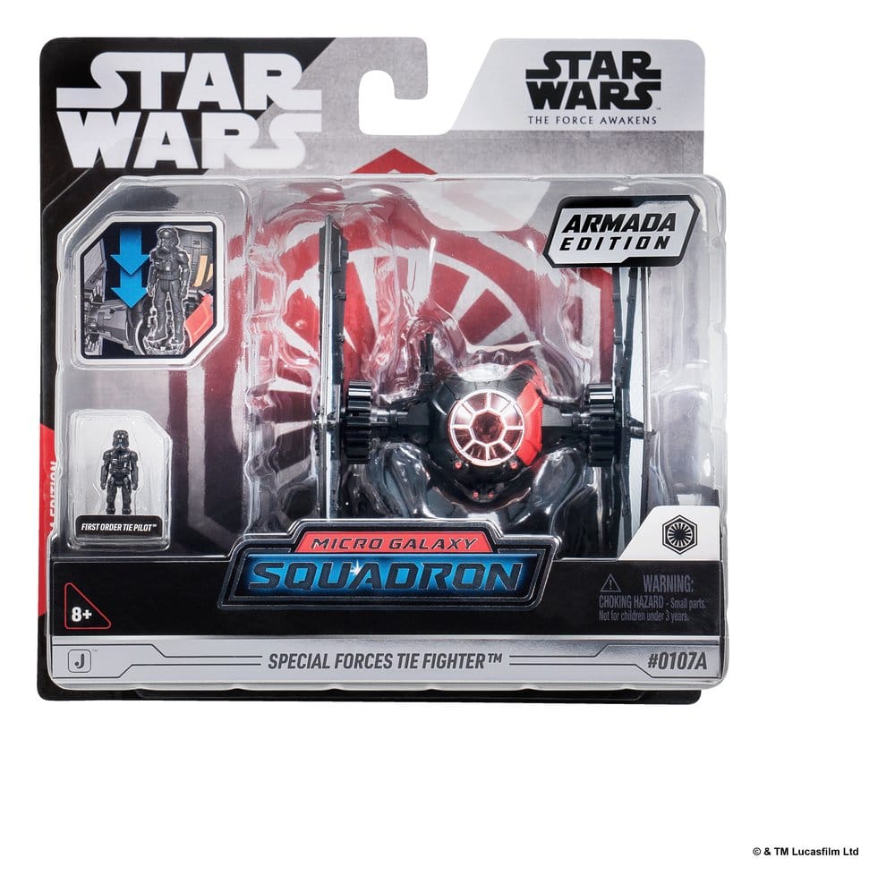 Star Wars Vehículo Mediano & Figura set Caza TIE de las Fuerzas Especiales & Piloto de Caza TIE de la Primera Orden (Edición Armada)