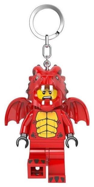 Lego Figuras Mini Llavero Chico Disfraz de Dragón Frikytopia