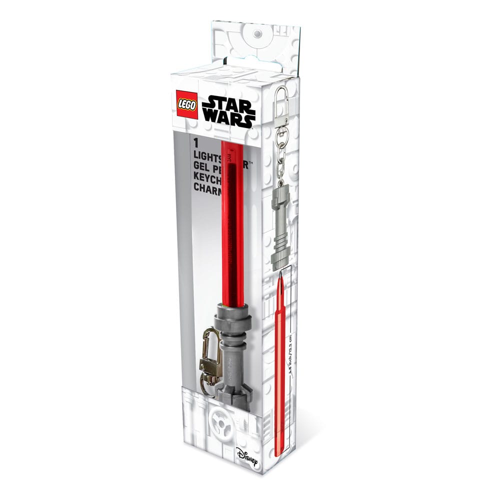 LEGO Star Wars Bolígrafo de gel con Llavero Rojo