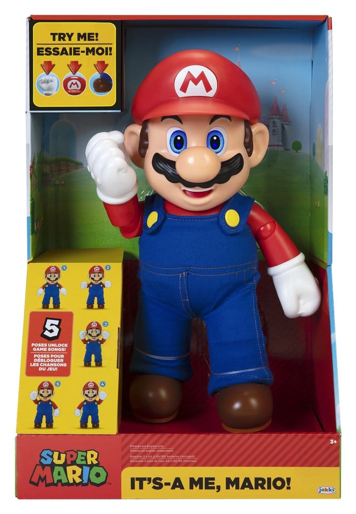 Figura interactiva ingles Its A Me Mario Super Mario Nintendo 36cm