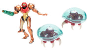 World of Nintendo Pack de 3 Figuras Metroid Samus Bounty Hunter 6 cm