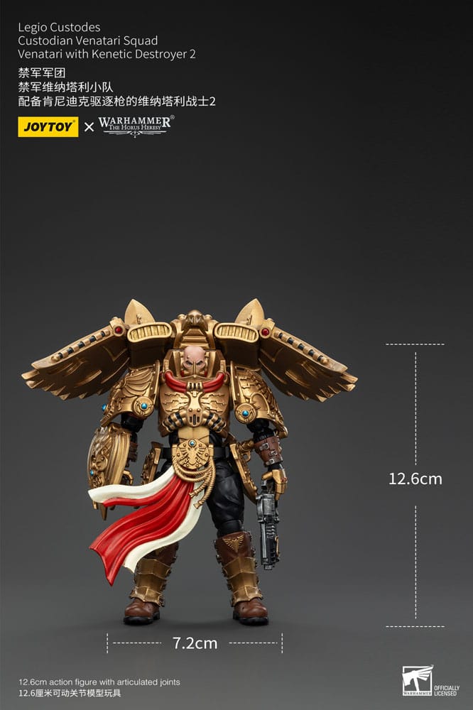 Warhammer The Horus Heresy Figura 1/18 Legio Custodes Custodian Venatari Squad Venatari with Kenetic Destroyer 2 13 cm