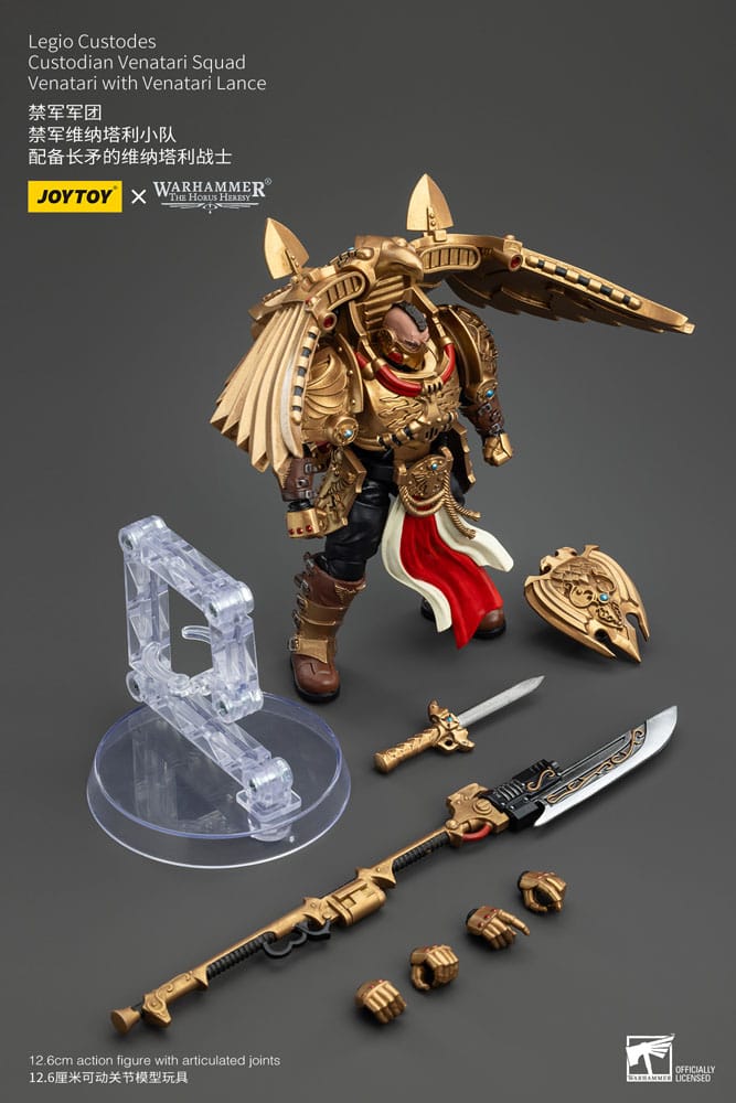 Warhammer The Horus Heresy Figura 1/18 Legio Custodes Custodian Venatari Squad Venatari with Venatari Lance 13 cm