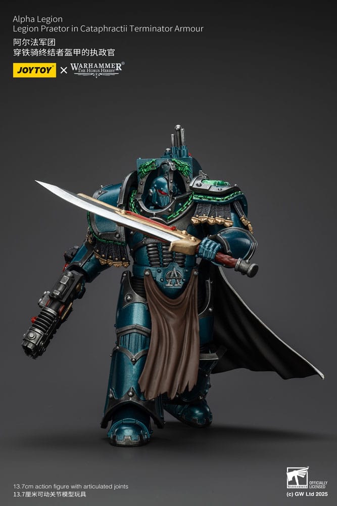 Warhammer The Horus Heresy Figura Alpha Legion Legion Praetor in Cataphractii Terminator Armour 18 cm