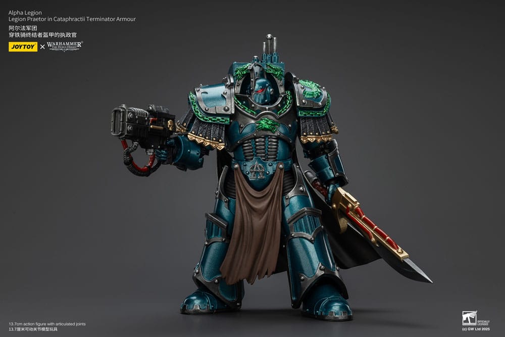 Warhammer The Horus Heresy Figura Alpha Legion Legion Praetor in Cataphractii Terminator Armour 18 cm