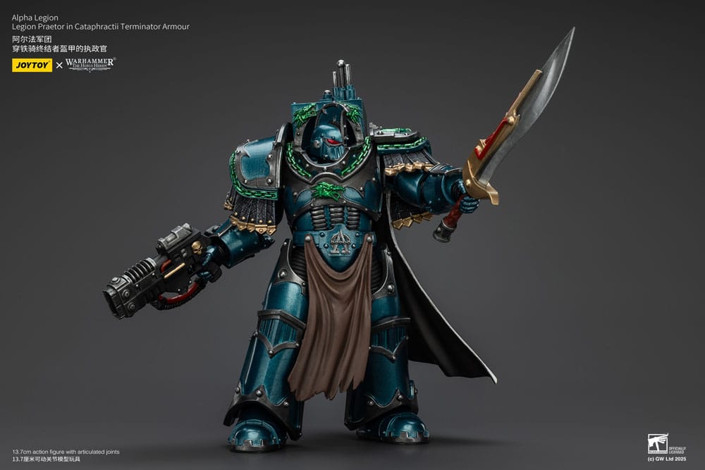 Warhammer The Horus Heresy Figura Alpha Legion Legion Praetor in Cataphractii Terminator Armour 18 cm