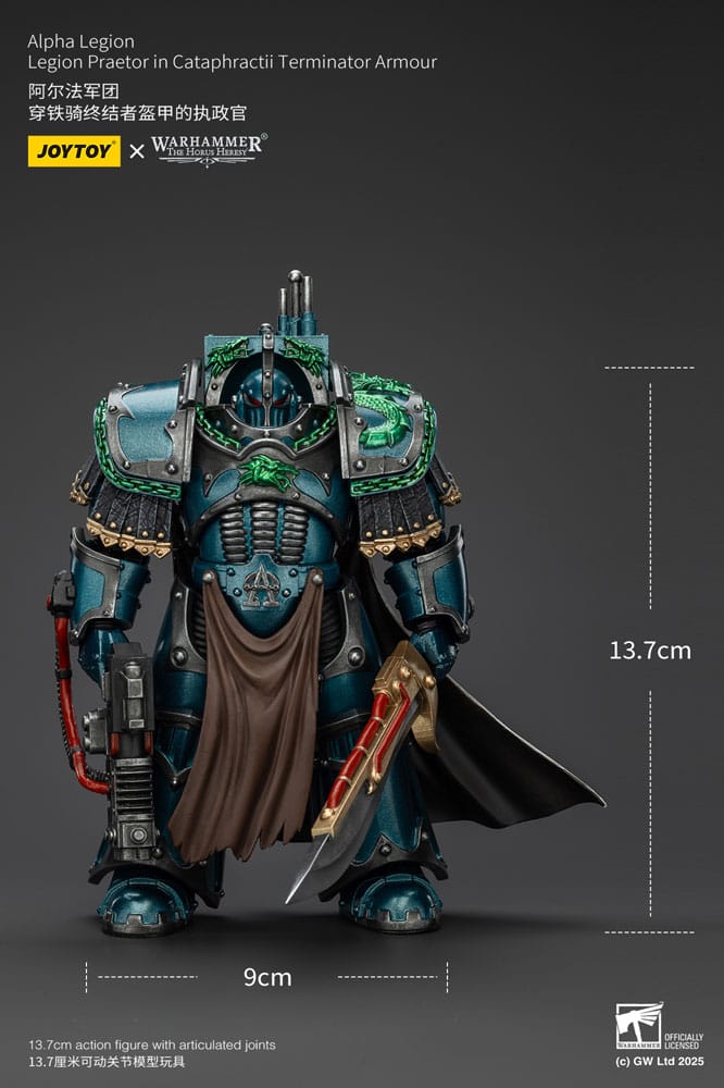 Warhammer The Horus Heresy Figura Alpha Legion Legion Praetor in Cataphractii Terminator Armour 18 cm