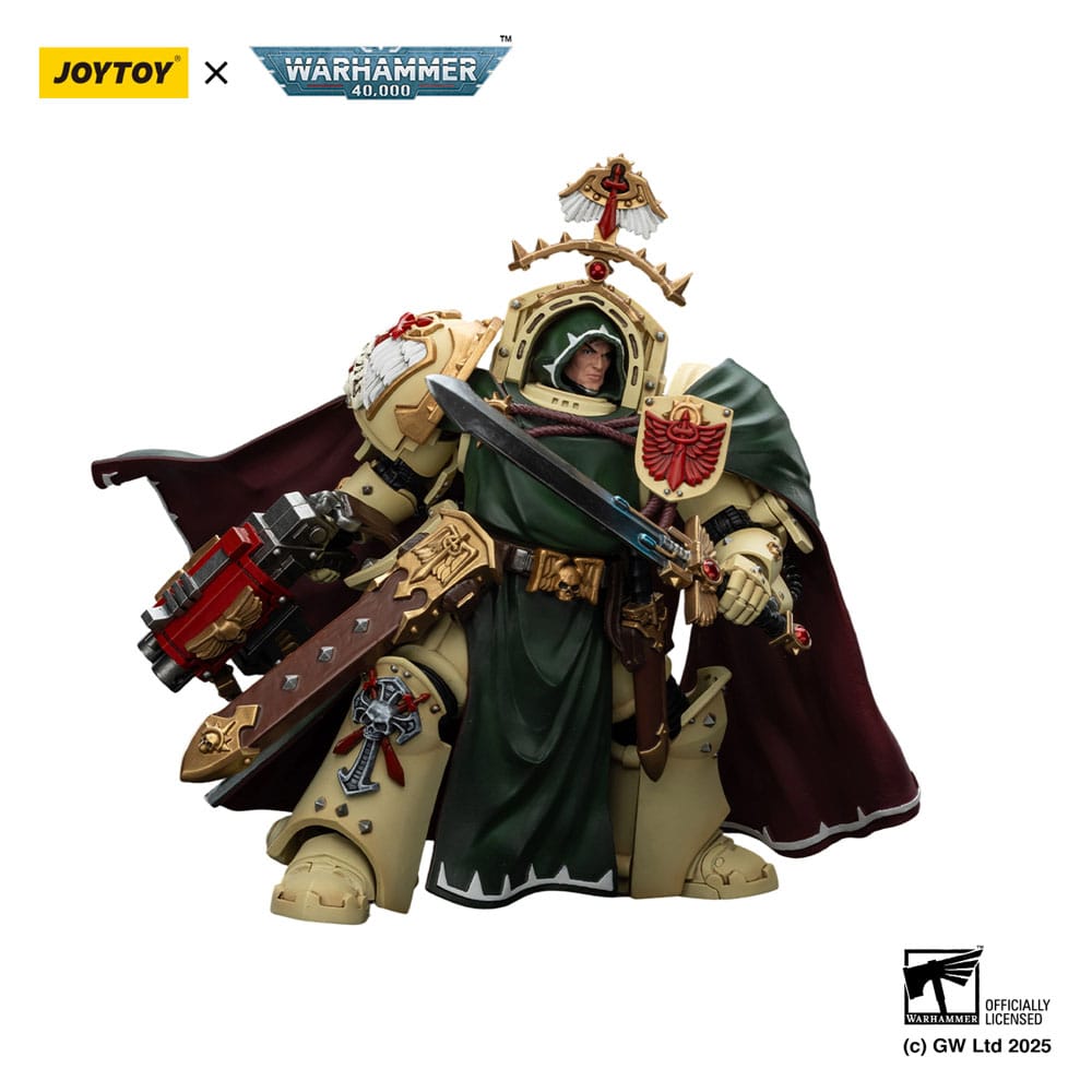 Warhammer 40,000: Dark Angels Figura Belial Grand Master of The Deathwing With the Sword of Silence and Storm Bolter 14 cm