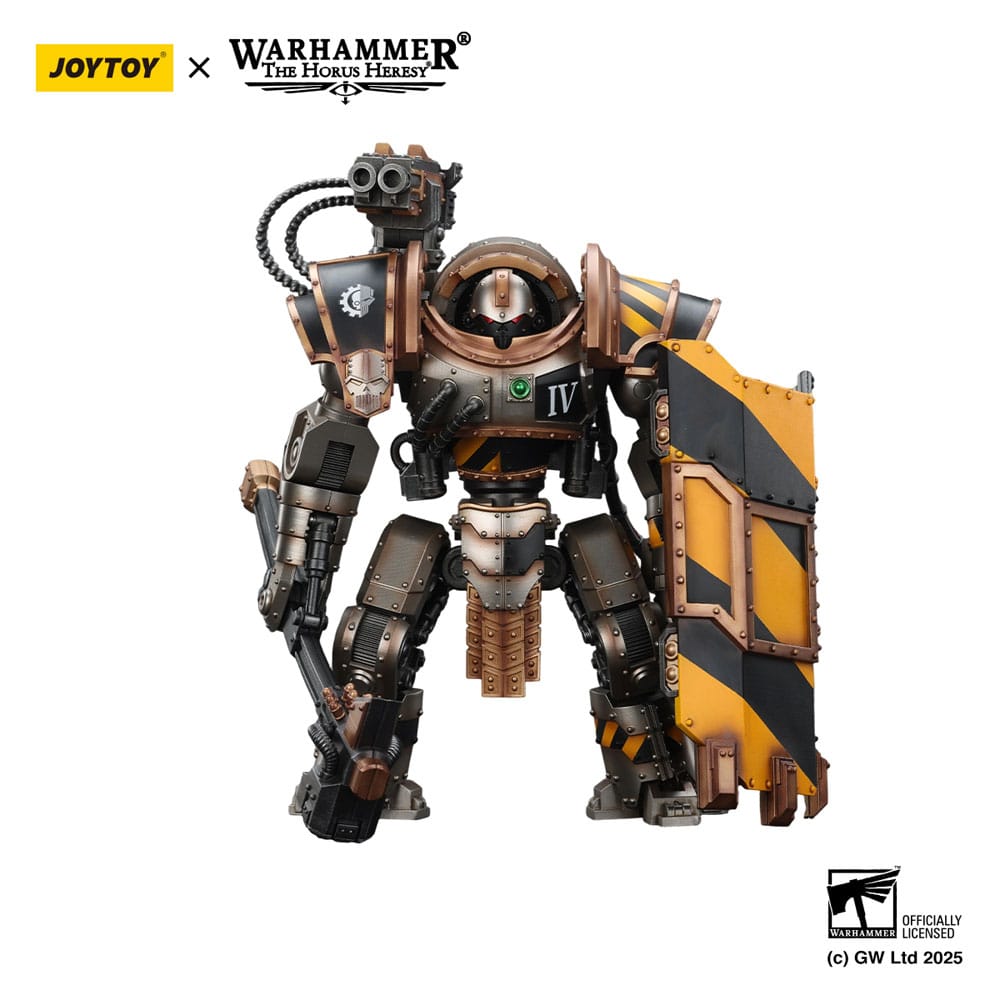 Warhammer The Horus Heresy Figura Iron Warriors Iron Circle Domitar-Ferrum Class Battle-automata with Karceri Battle Shield 24 cm