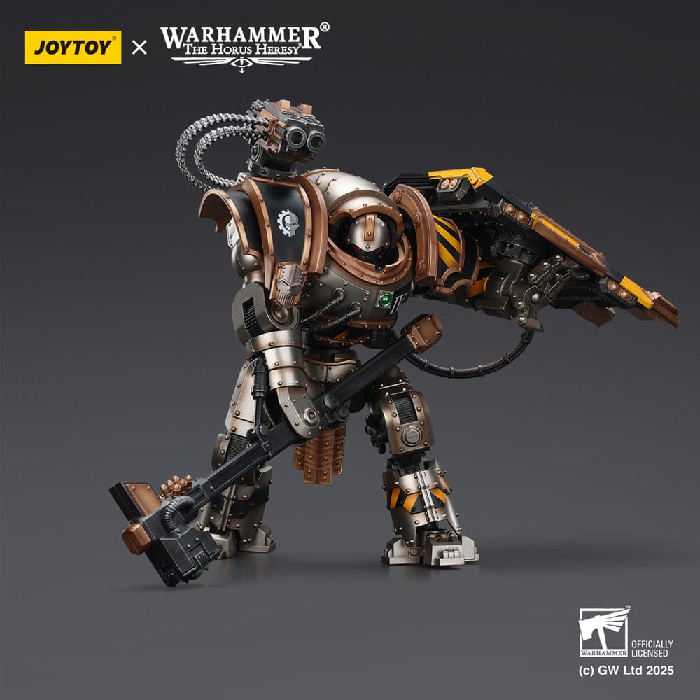 Warhammer The Horus Heresy Figura Iron Warriors Iron Circle Domitar-Ferrum Class Battle-automata with Karceri Battle Shield 24 cm