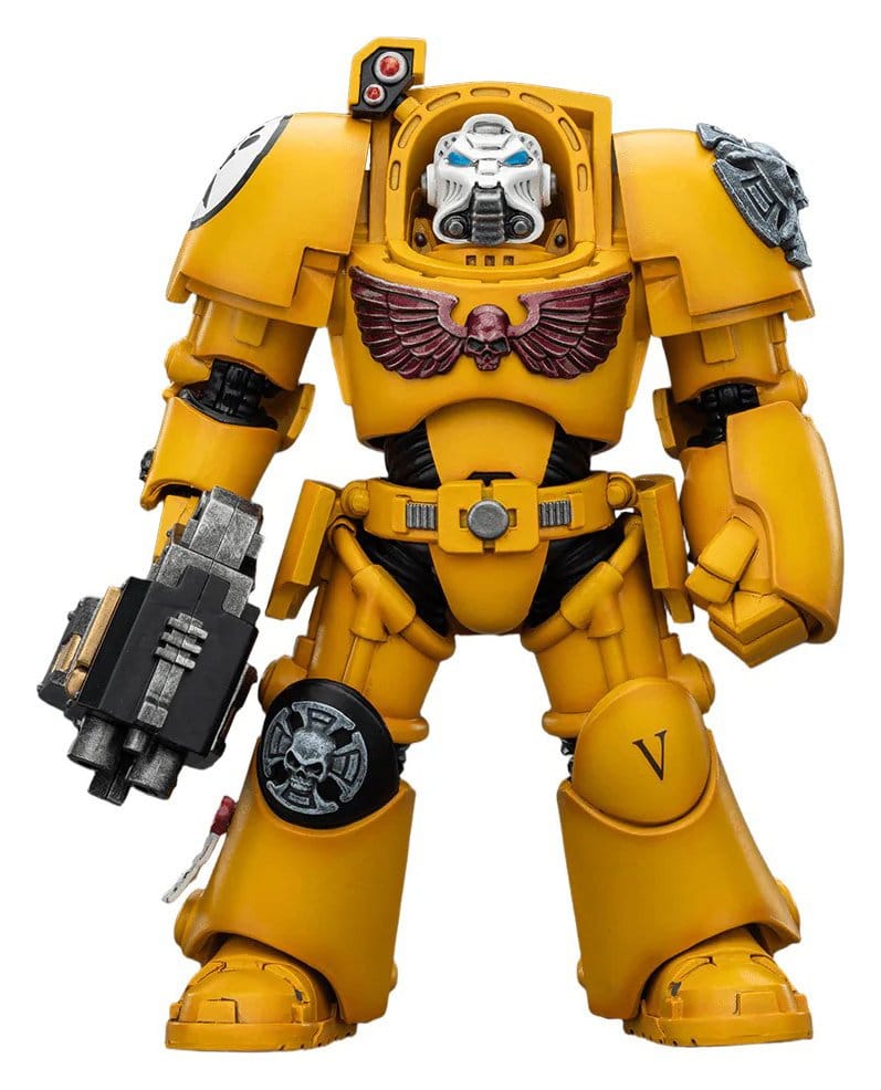 Warhammer 40,000 Figura Imperial Fists Terminator 2 with Power Fist and Storm Bolter 14 cm Frikytopia
