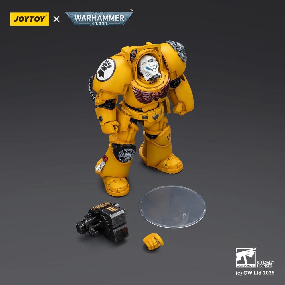 Warhammer 40,000 Figura Imperial Fists Terminator 2 with Power Fist and Storm Bolter 14 cm