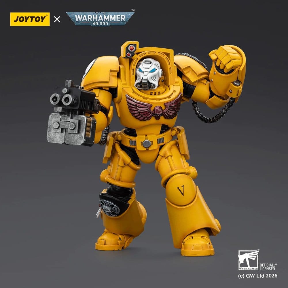 Warhammer 40,000 Figura Imperial Fists Terminator 2 with Power Fist and Storm Bolter 14 cm