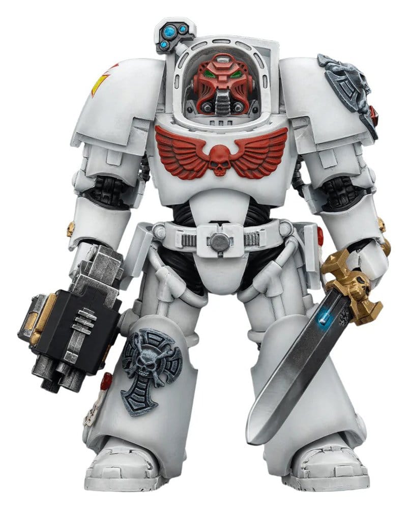 Warhammer 40,000 Figura White Scars Terminator 1 with Power Sword and Storm Bolter 14 cm Frikytopia