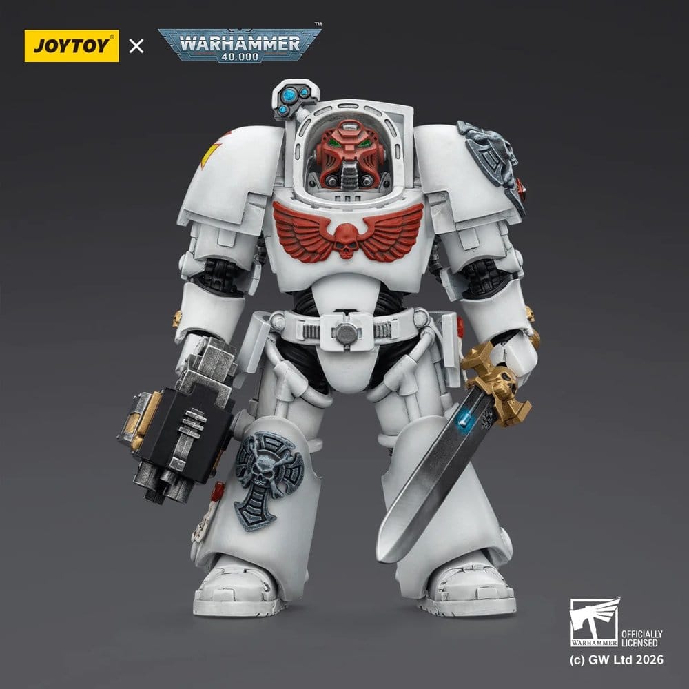 Warhammer 40,000 Figura White Scars Terminator 1 with Power Sword and Storm Bolter 14 cm