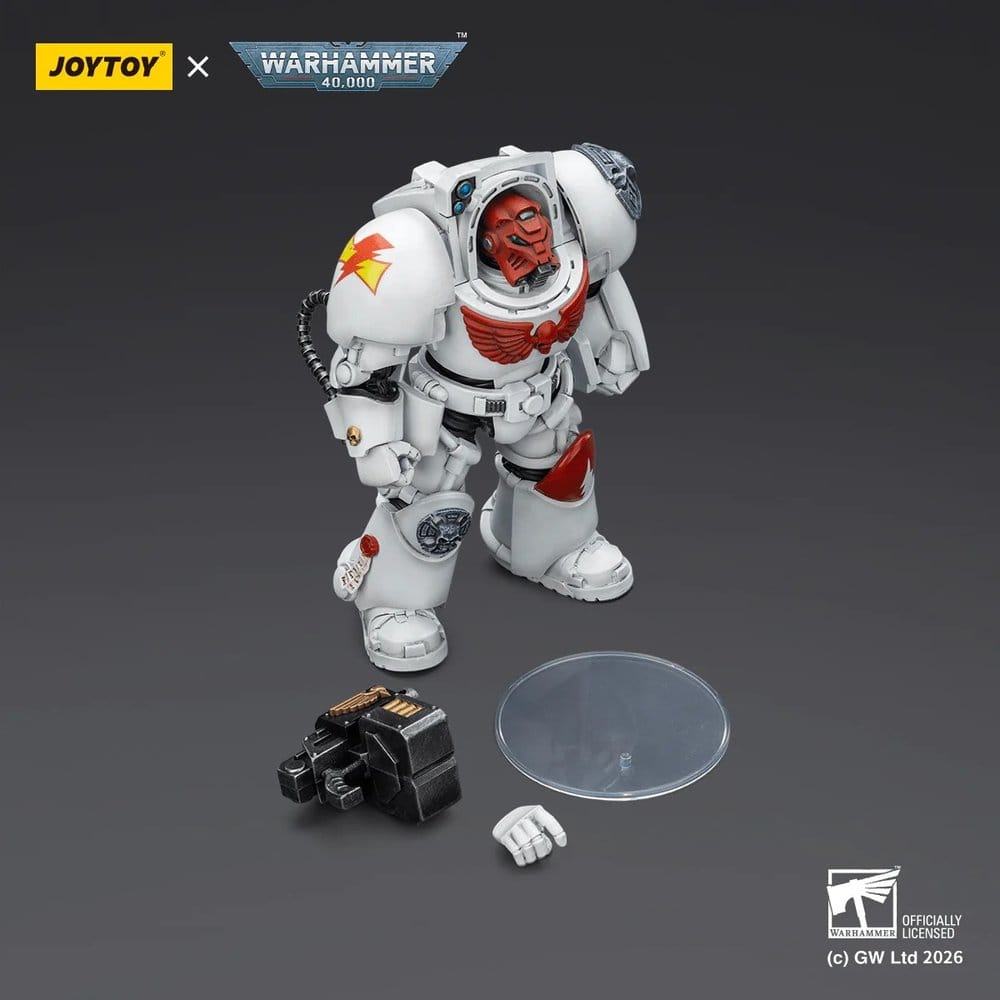 Warhammer 40,000 Figura White Scars Terminator 2 with Power Fist and Storm Bolter 14 cm