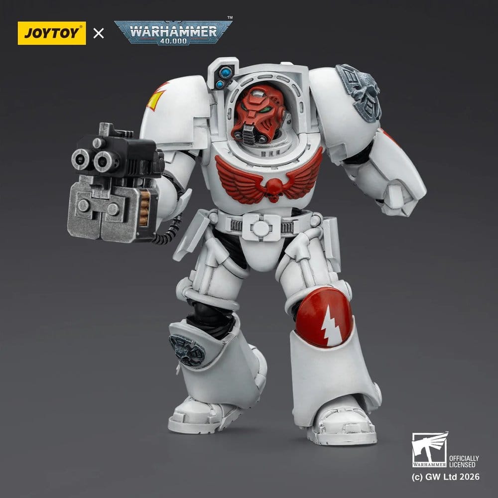 Warhammer 40,000 Figura White Scars Terminator 2 with Power Fist and Storm Bolter 14 cm