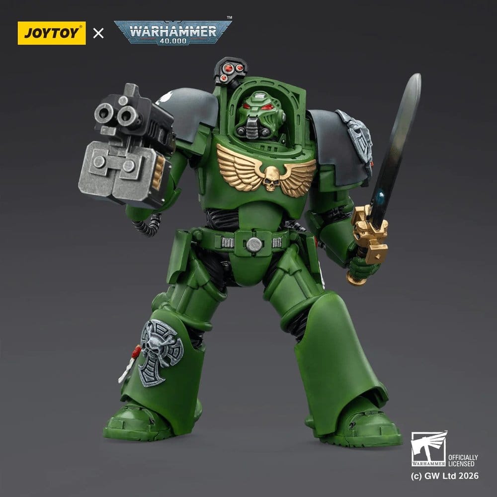 Warhammer 40,000 Figura Salamanders Terminator 1 with Power Sword and Storm Bolter 14 cm