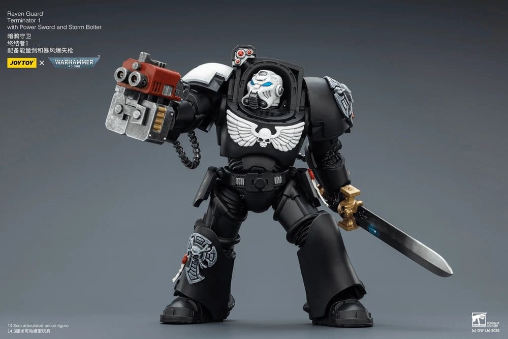 Warhammer 40,000 Figura Raven Guard Terminator 1 with Power Sword and Storm Bolter 14 cm