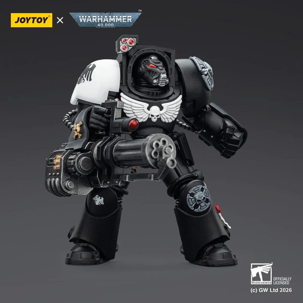 Warhammer 40,000 Figura Raven Guard Terminator 3 with Power Fist and Assault Cannon 14 cm