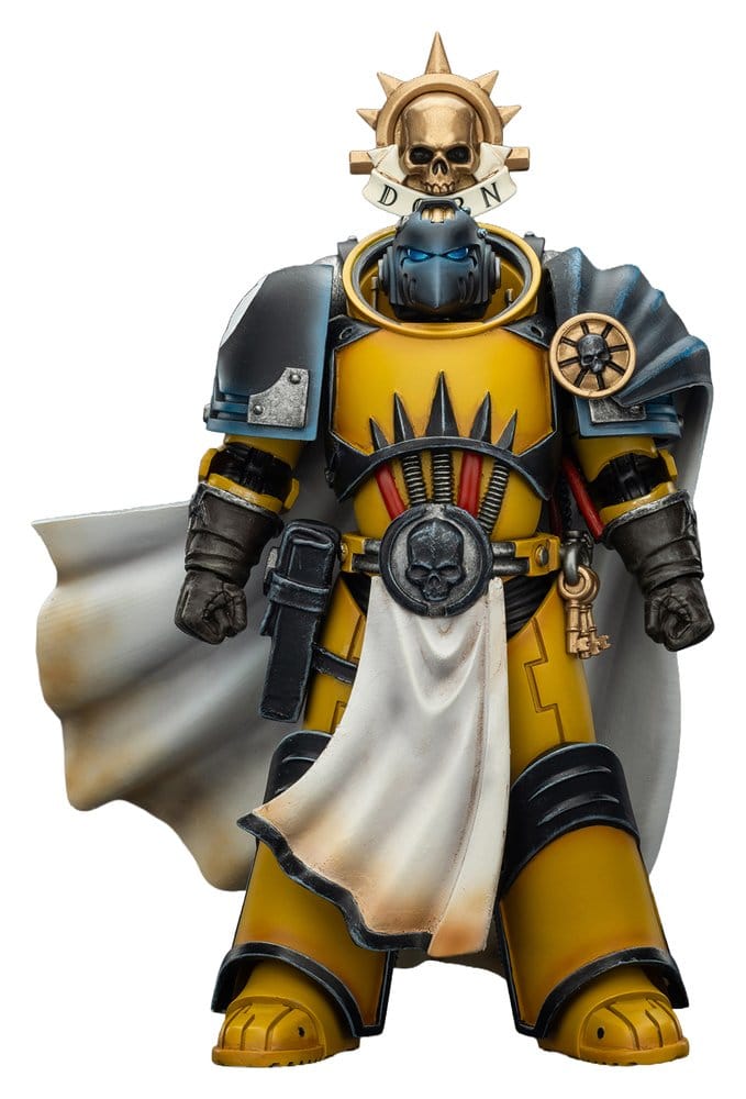 Warhammer Imperial Fists Figura Librarian Consulwith Force Axe and Bolt Pistol 12 cm
