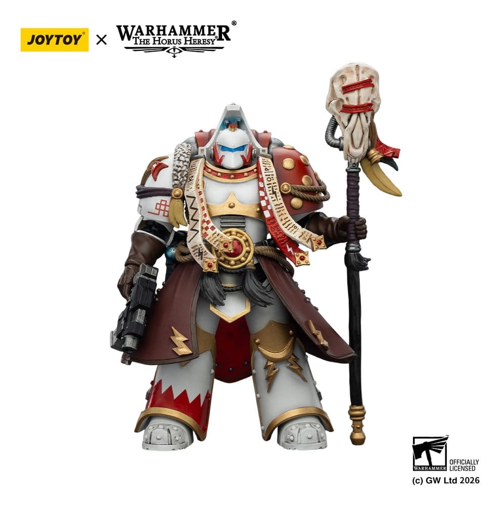 Warhammer 40,000 Figura White Scars Stormseer Consul com Bastão de Força e Pistola Bolt 12 cm Frikytopia