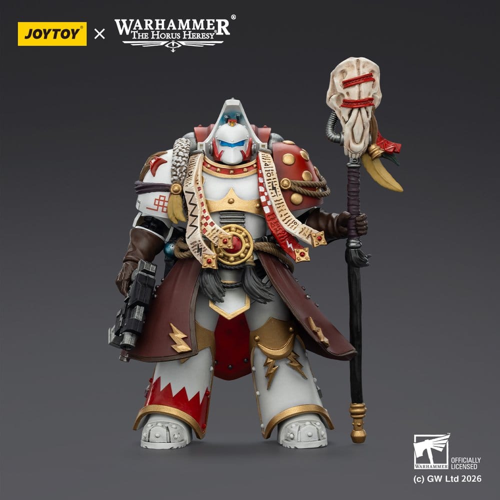 Warhammer 40,000 Figura White Scars Stormseer Consul com Bastão de Força e Pistola Bolt 12 cm