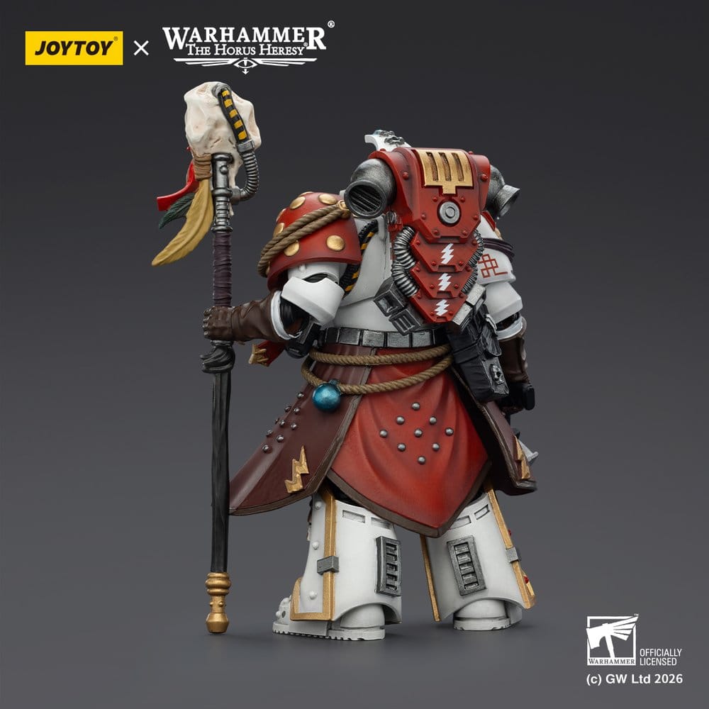 Warhammer 40,000 Figura White Scars Stormseer Consul com Bastão de Força e Pistola Bolt 12 cm