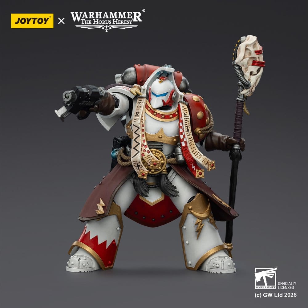 Warhammer 40,000 Figura White Scars Stormseer Consul com Bastão de Força e Pistola Bolt 12 cm