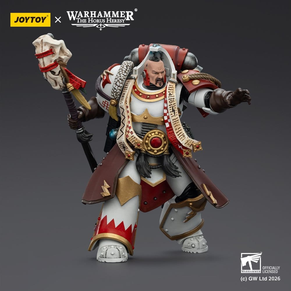 Warhammer 40,000 Figura White Scars Stormseer Consul com Bastão de Força e Pistola Bolt 12 cm